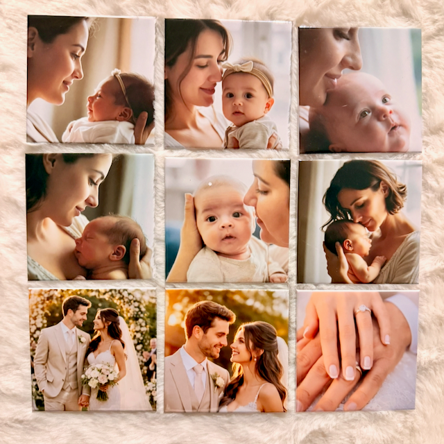 Photo Magnet x 9